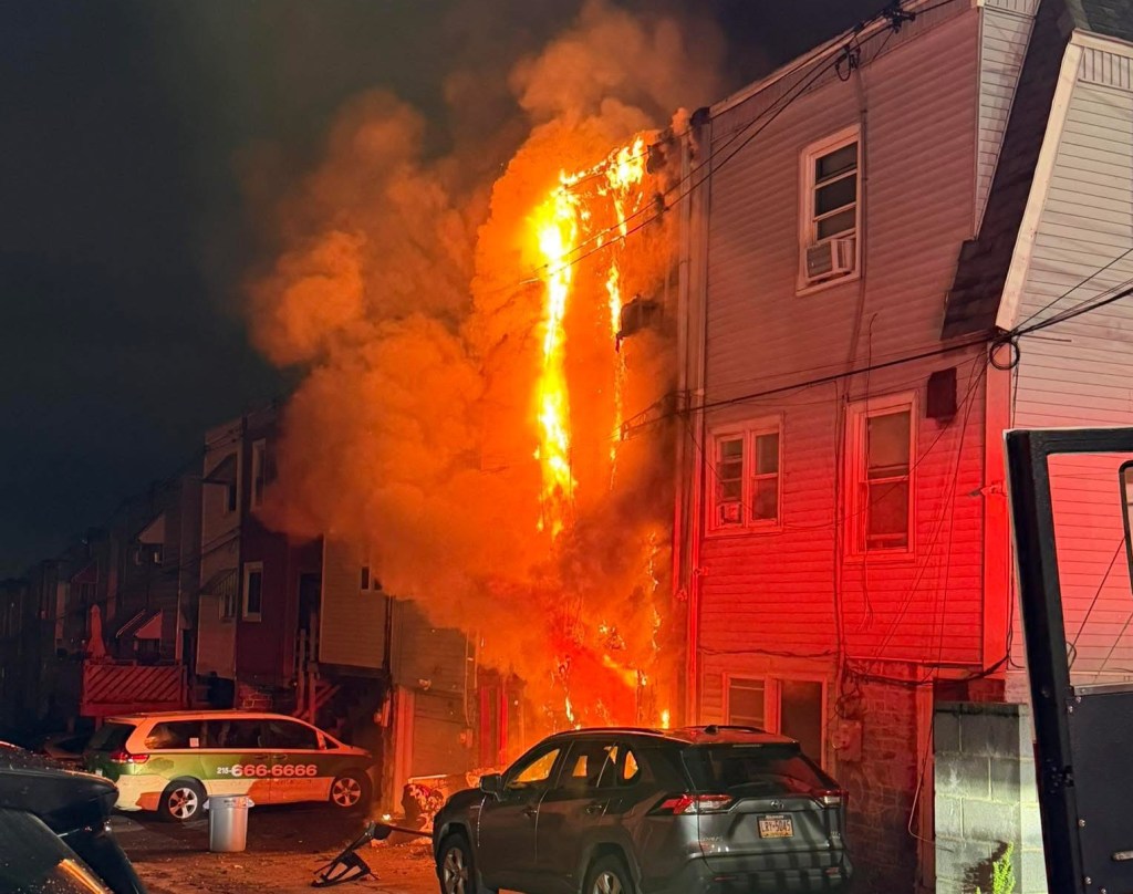 Residents escape overnight inferno in Upper Darby