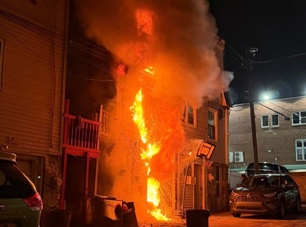 Six residents were displaced. (COURTESY OF UPPER DARBY PROFESSIONAL FIREFIGHTERS)