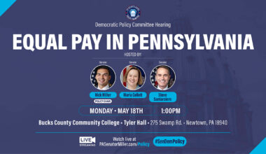 Senate Democratic Policy Committee Hearing on Equal Pay in Pennsylvania