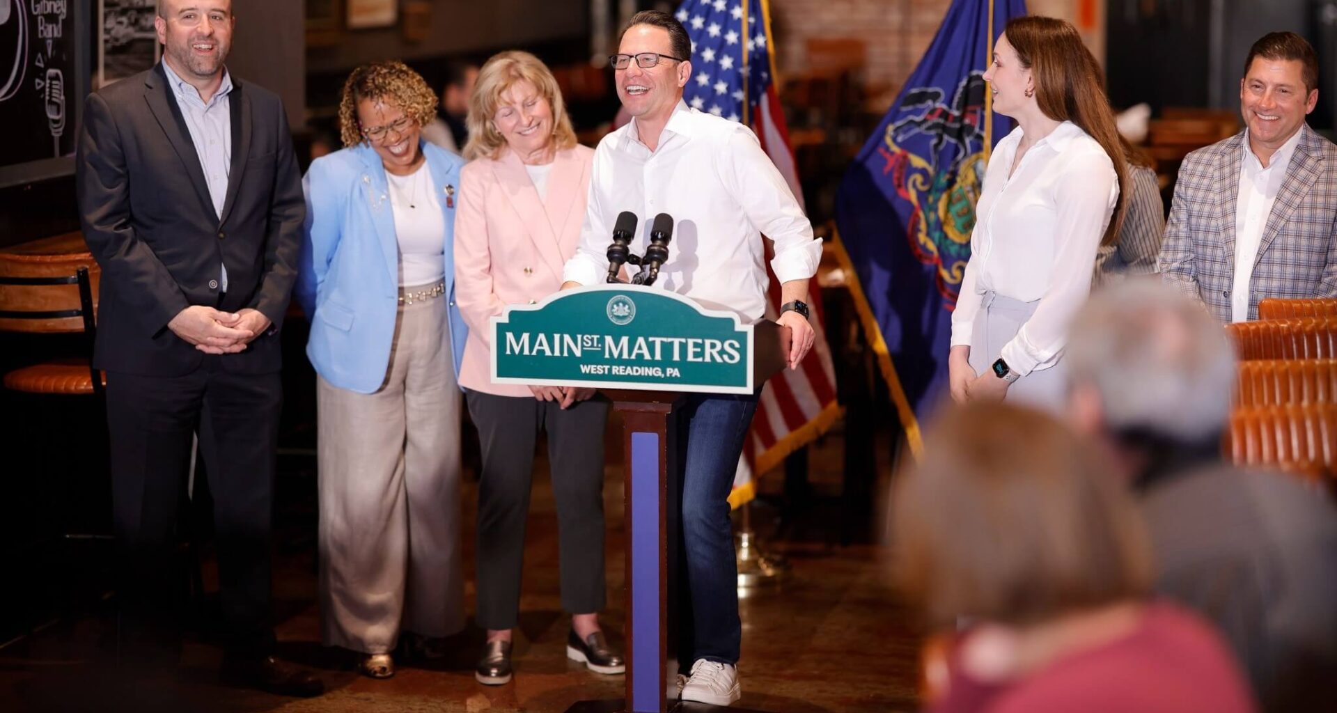 Governor Shapiro Announces New Main Street Matters Awards with Rick Siger and Awarded Applicants