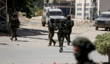 Israeli enemy forces deploy military reinforcements to several villages, towns north of Tulkarm, raid Nahalin, west of Bethlehem