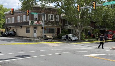Bethlehem police investigating fiery crash at New and Elizabeth that hospitalized three