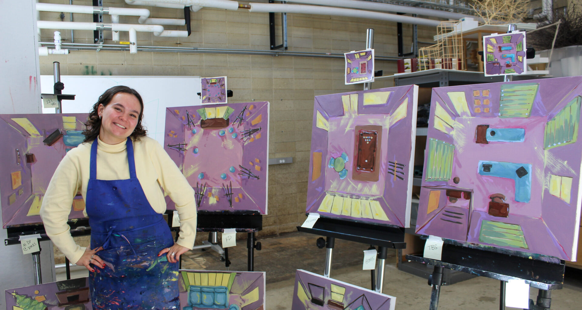 Charlotte Schwartz '26 depicts OCD through art