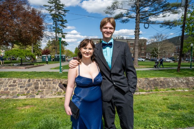 Palmerton Area High School students gather for Prom in the Park, on Friday, May 1, 2026, before heading to Bear Creek Mountain Resort for their prom.(Jonathan Broady/Special to The Morning Call)