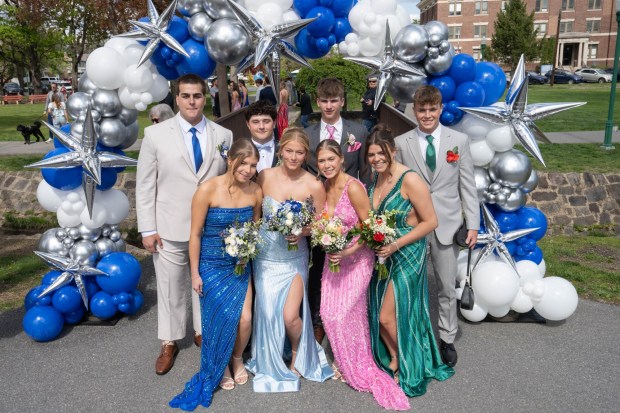 Palmerton Area High School students gather for Prom in the Park, on Friday, May 1, 2026, before heading to Bear Creek Mountain Resort for their prom.(Jonathan Broady/Special to The Morning Call)
