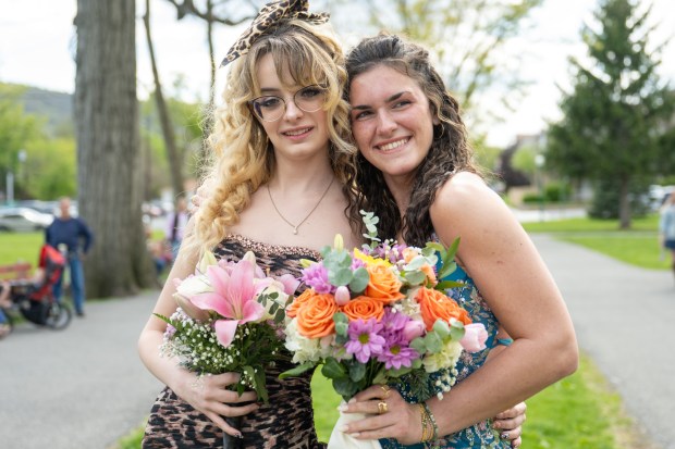 Palmerton Area High School students gather for Prom in the Park, on Friday, May 1, 2026, before heading to Bear Creek Mountain Resort for their prom.(Jonathan Broady/Special to The Morning Call)