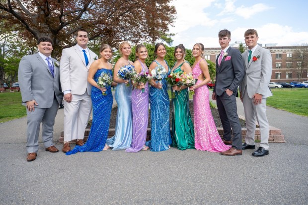 Palmerton Area High School students gather for Prom in the Park, on Friday, May 1, 2026, before heading to Bear Creek Mountain Resort for their prom.(Jonathan Broady/Special to The Morning Call)