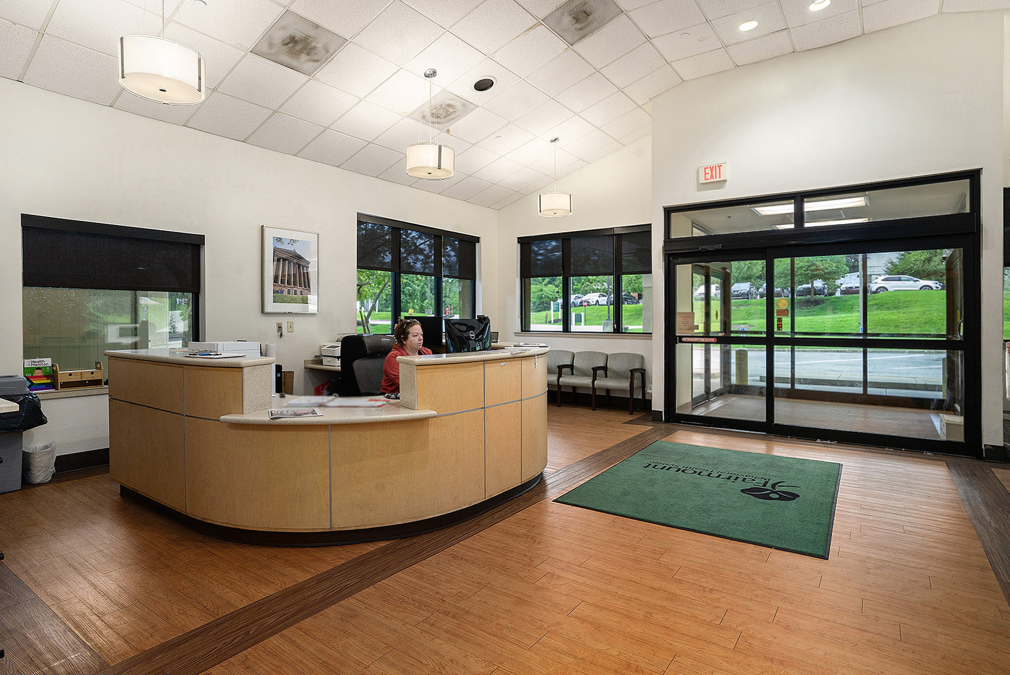 The top notch welcoming area at the Fairmount Behavioral Health...