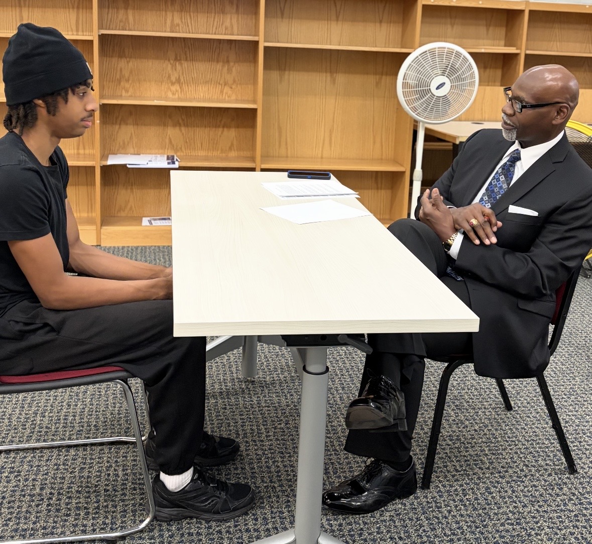 An eager mentee impresses Lt. Donald West with his positive...
