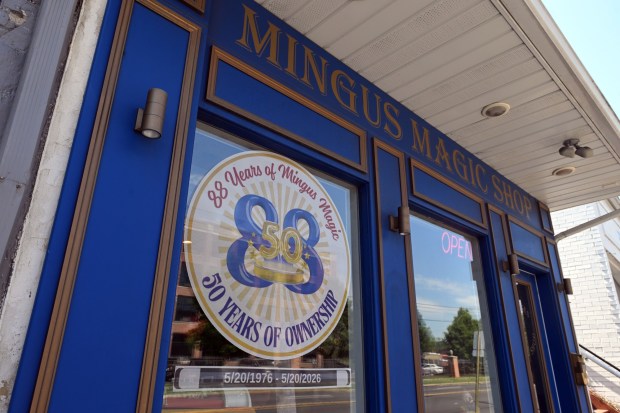 Wayne Shifflett has owned the Mingus Magic Shop on Lancaster Ave. for 50 years. (BILL UHRICH/MEDIANEWS GROUP)