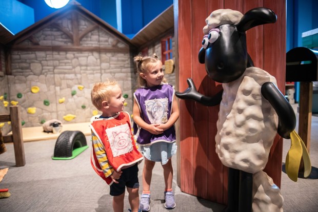 An interactive exhibit featuring "Shaun the Sheep" is coming to the Reading Public Museum. (Courtesy of Reading Public Museum)