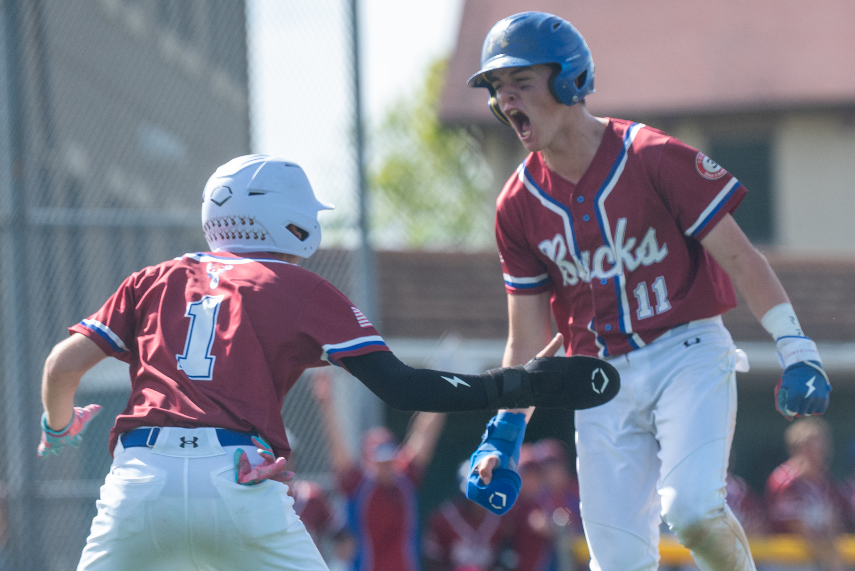Dunmore’s Jaedyn Kura and Nate Grochowski celebrate during the District...