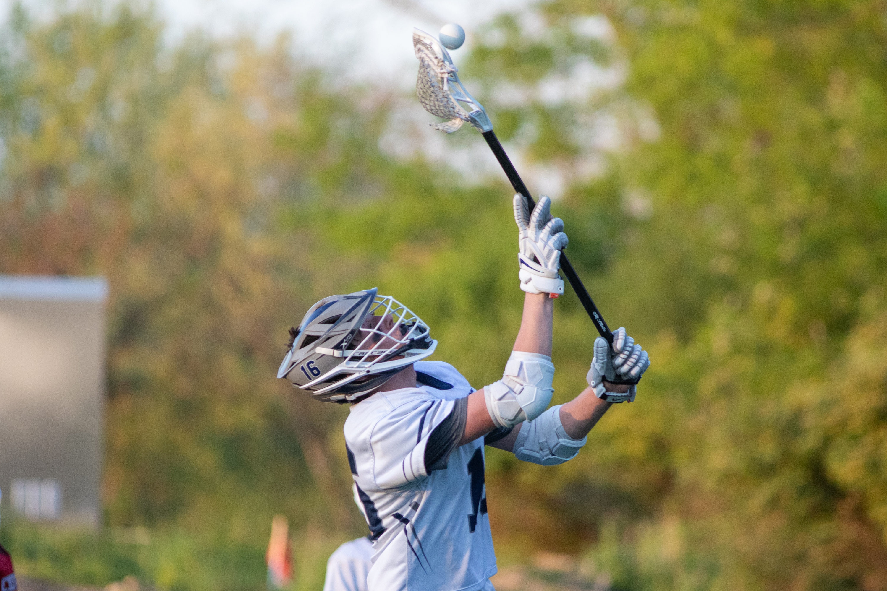 Abington Heights’ Chris Bohn catches the ball during the lacrosse...