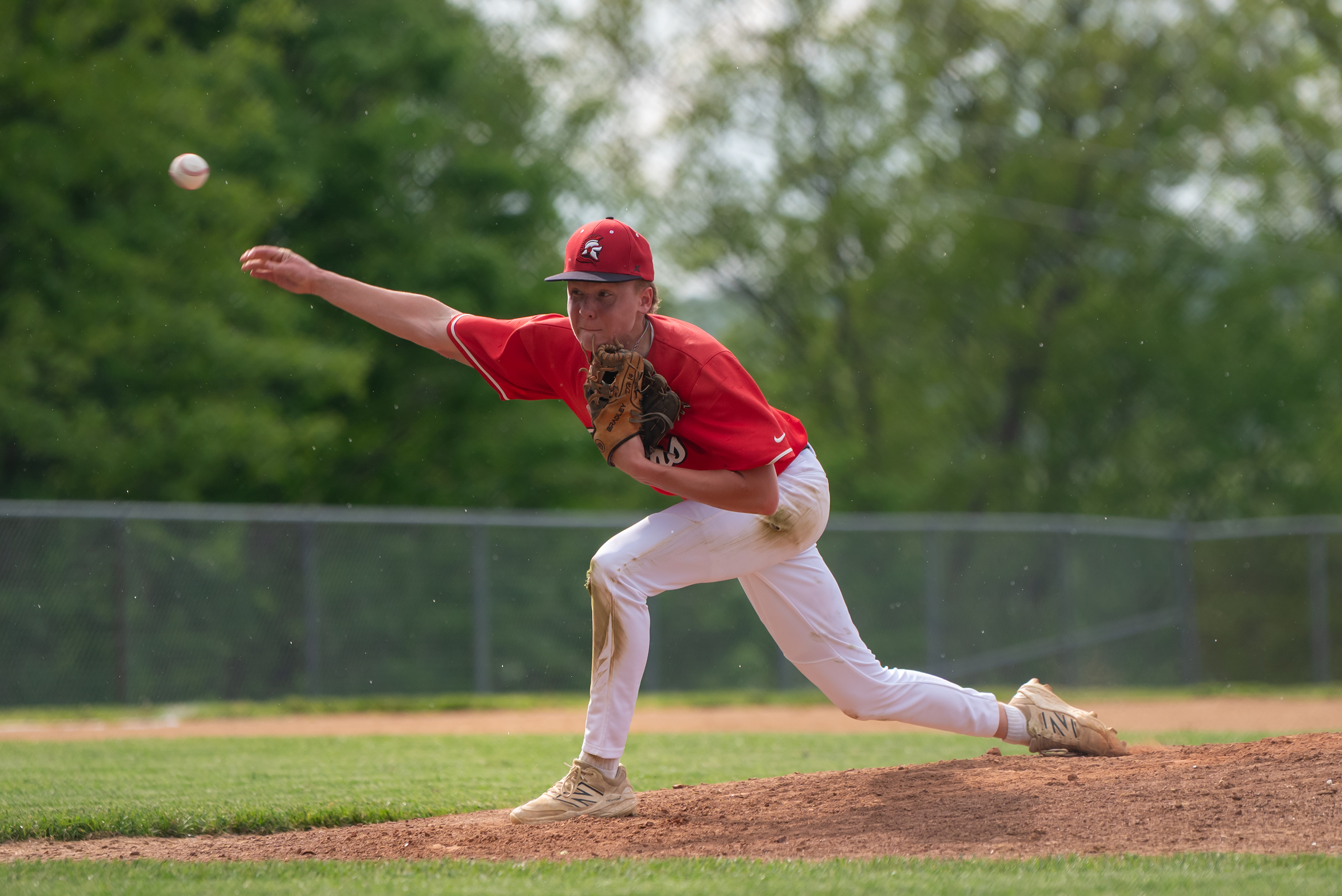 North Pocono’s Dylan Hunter pitches against Abington Heights in the...