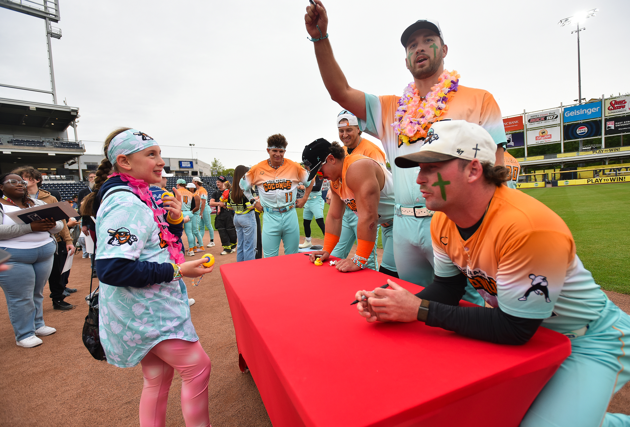 Peyton Solar, 10, of Southampton, visits the table where Loco...
