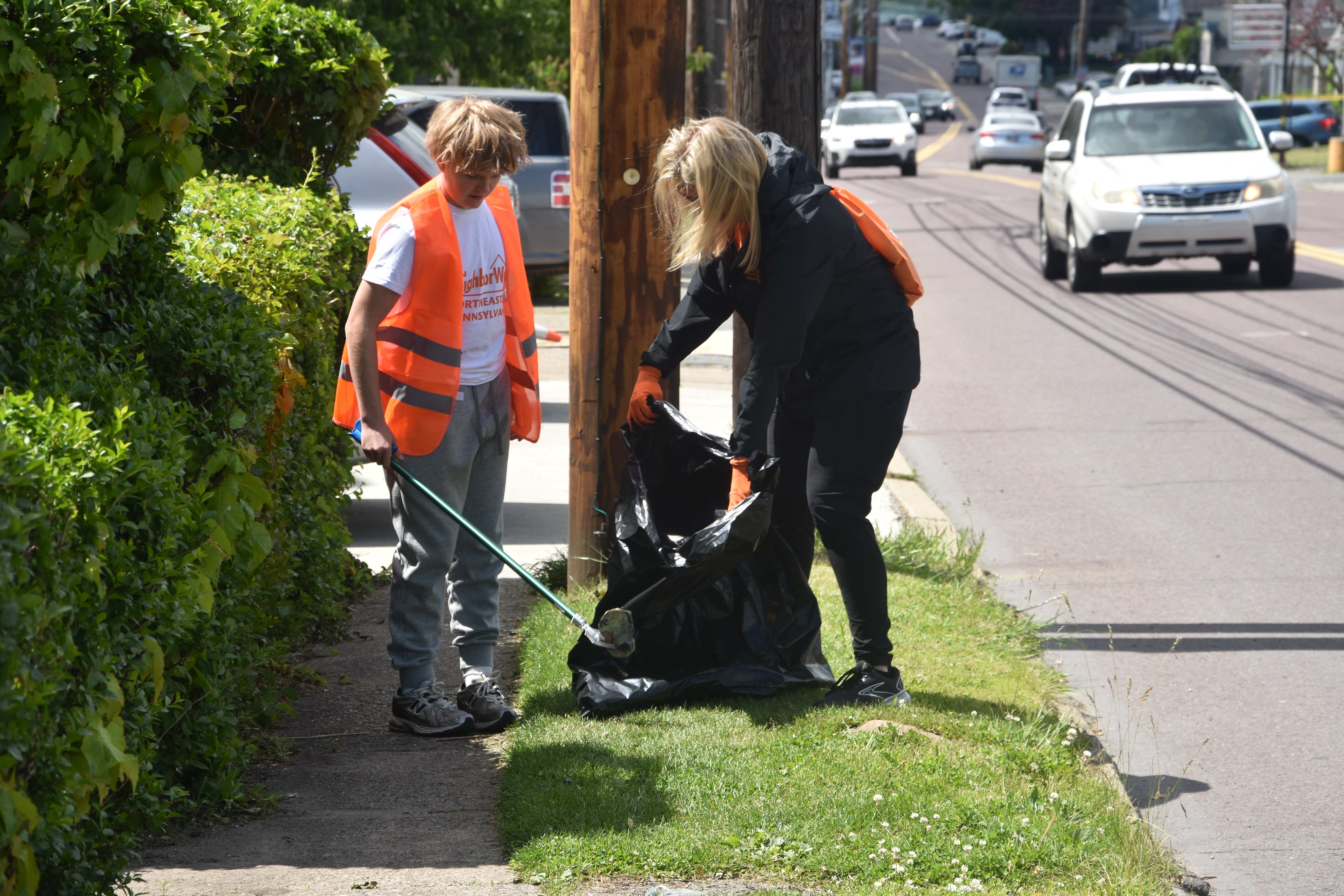 NeighborWorks Northeastern Pennsylvania employee Melody Robinson and her son Cagney...