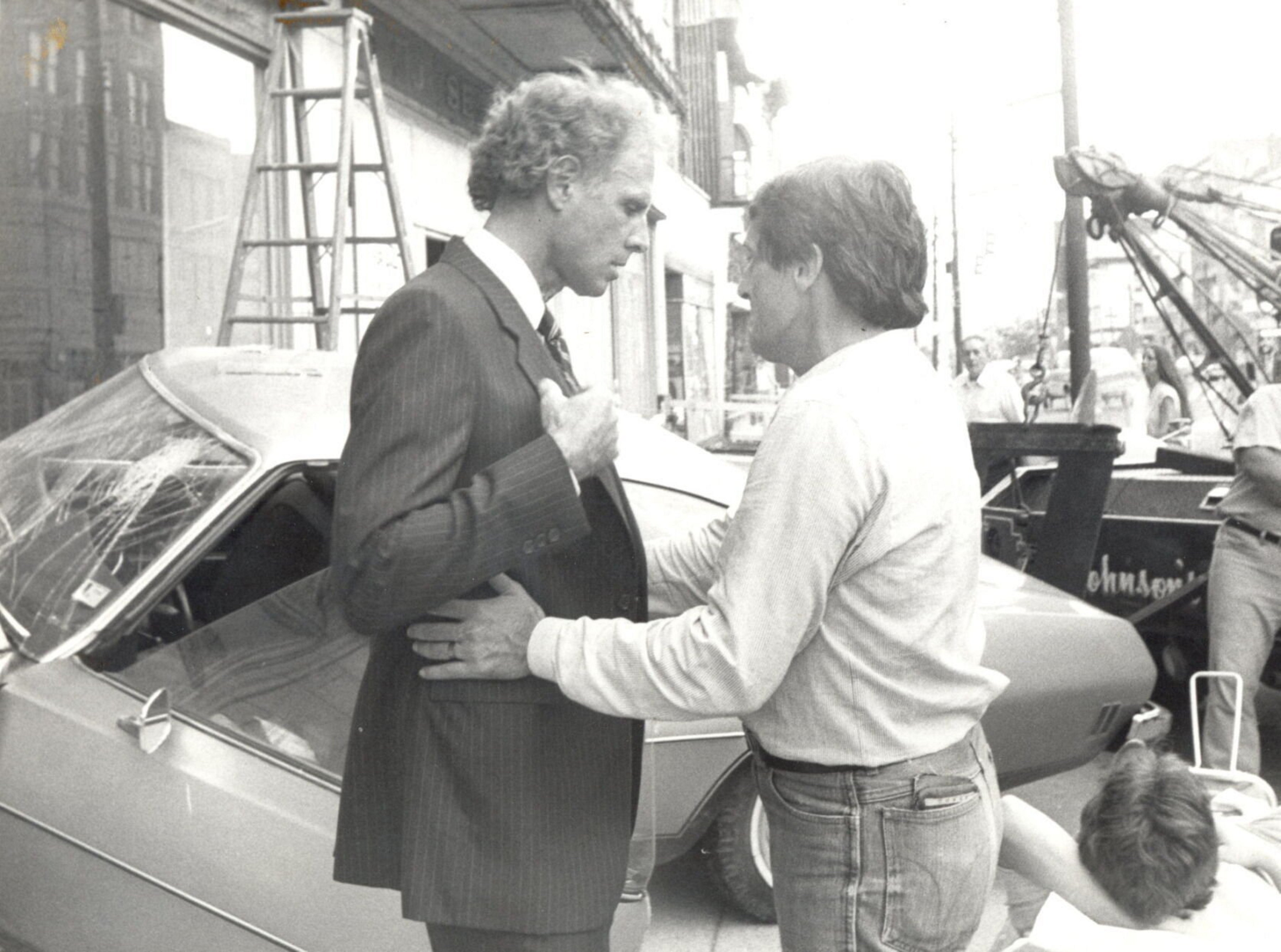 Times-Shamrock FileActor Bruce Dern, left, takes some instruction from director...