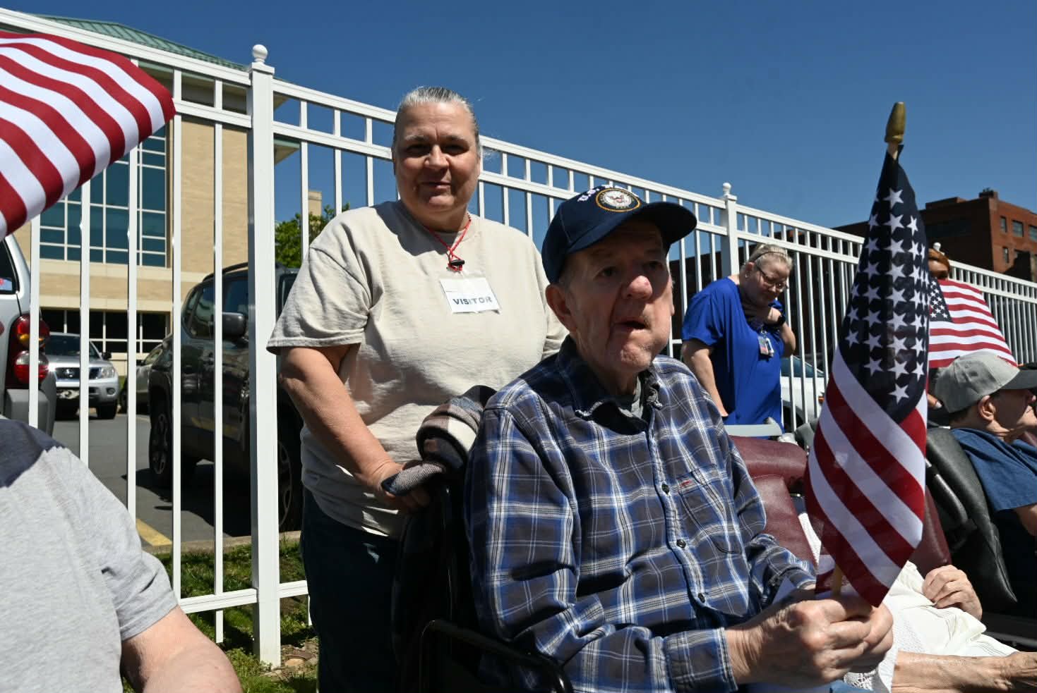 Navy veterans Frankie and Bradford Rossetti enjoying the NEPA Armed...