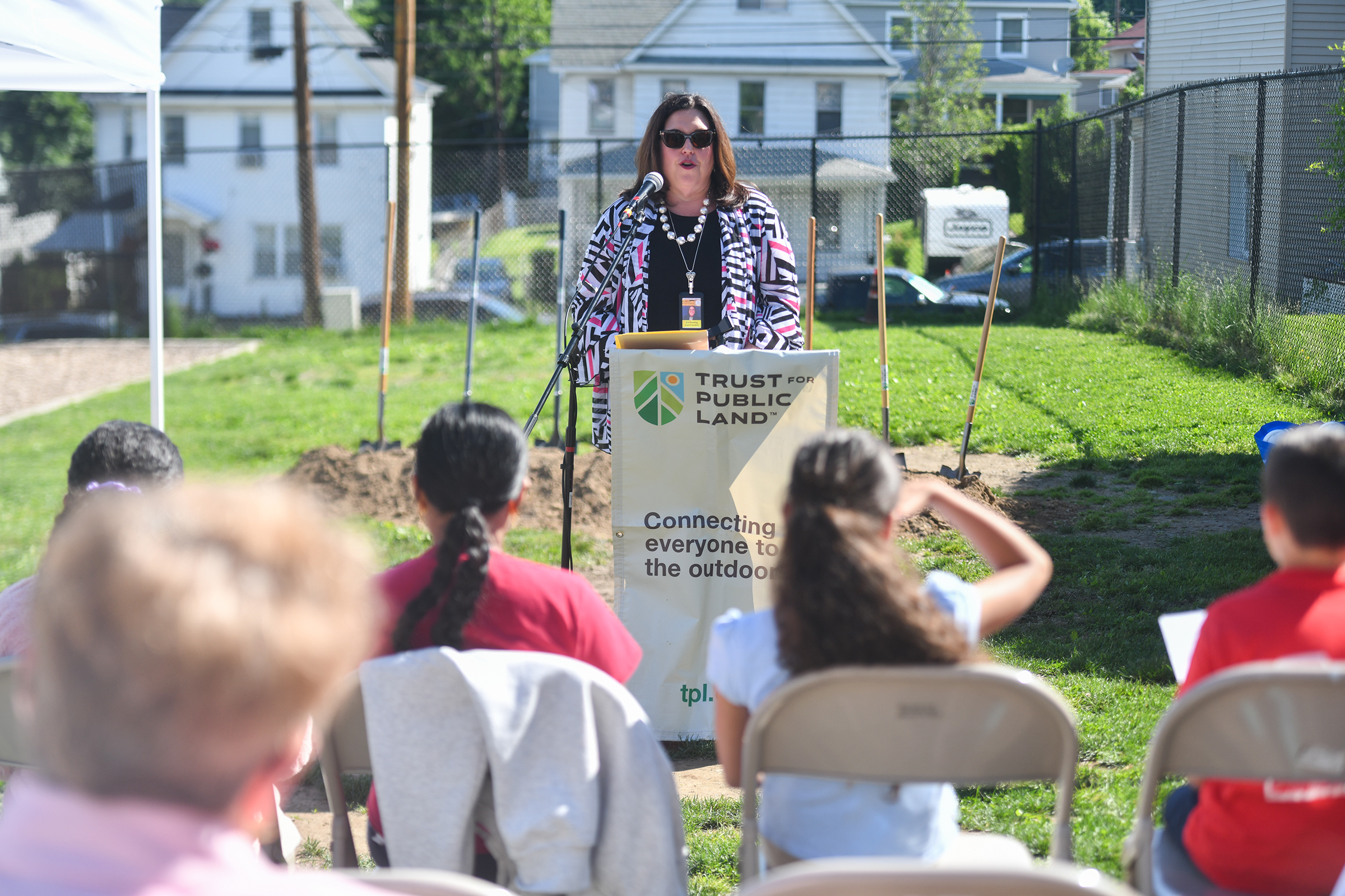 Superintendent of Scranton School District Erin Keating speaks during a...