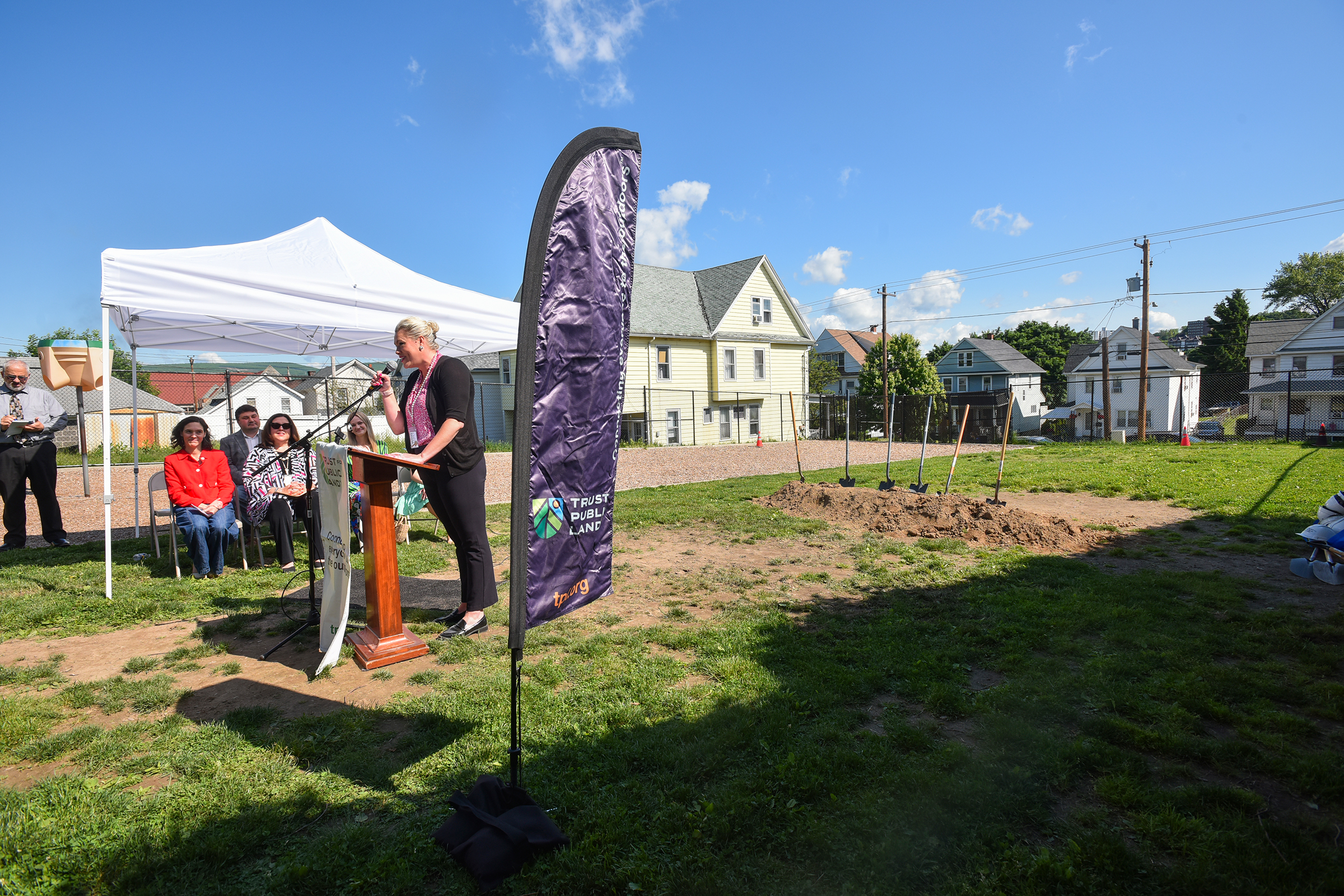 John G. Whittier Elementary School Principal Andrea Musto speaks during...