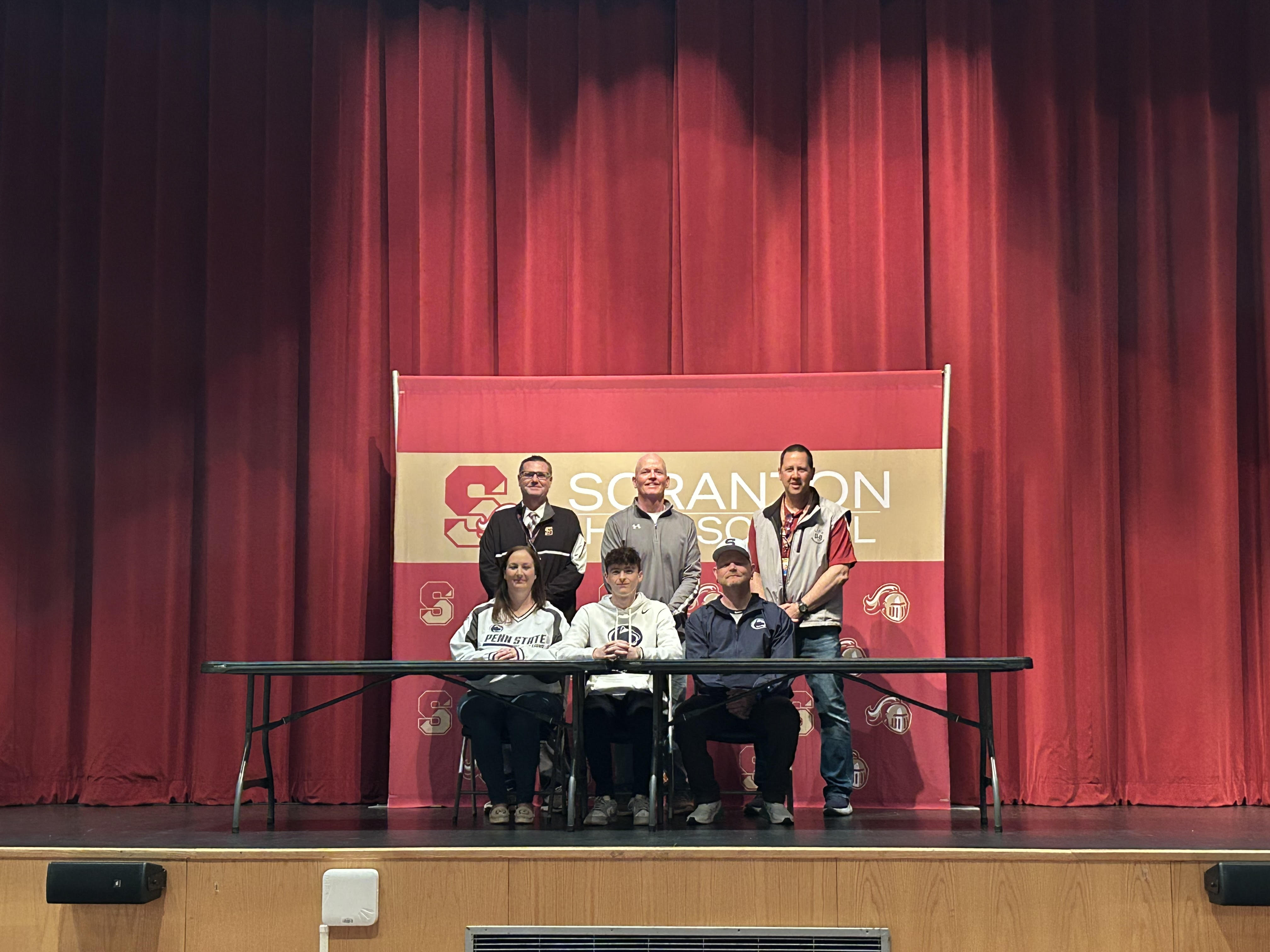 Scranton’s Brady Donahue will continue his academic and baseball careers...