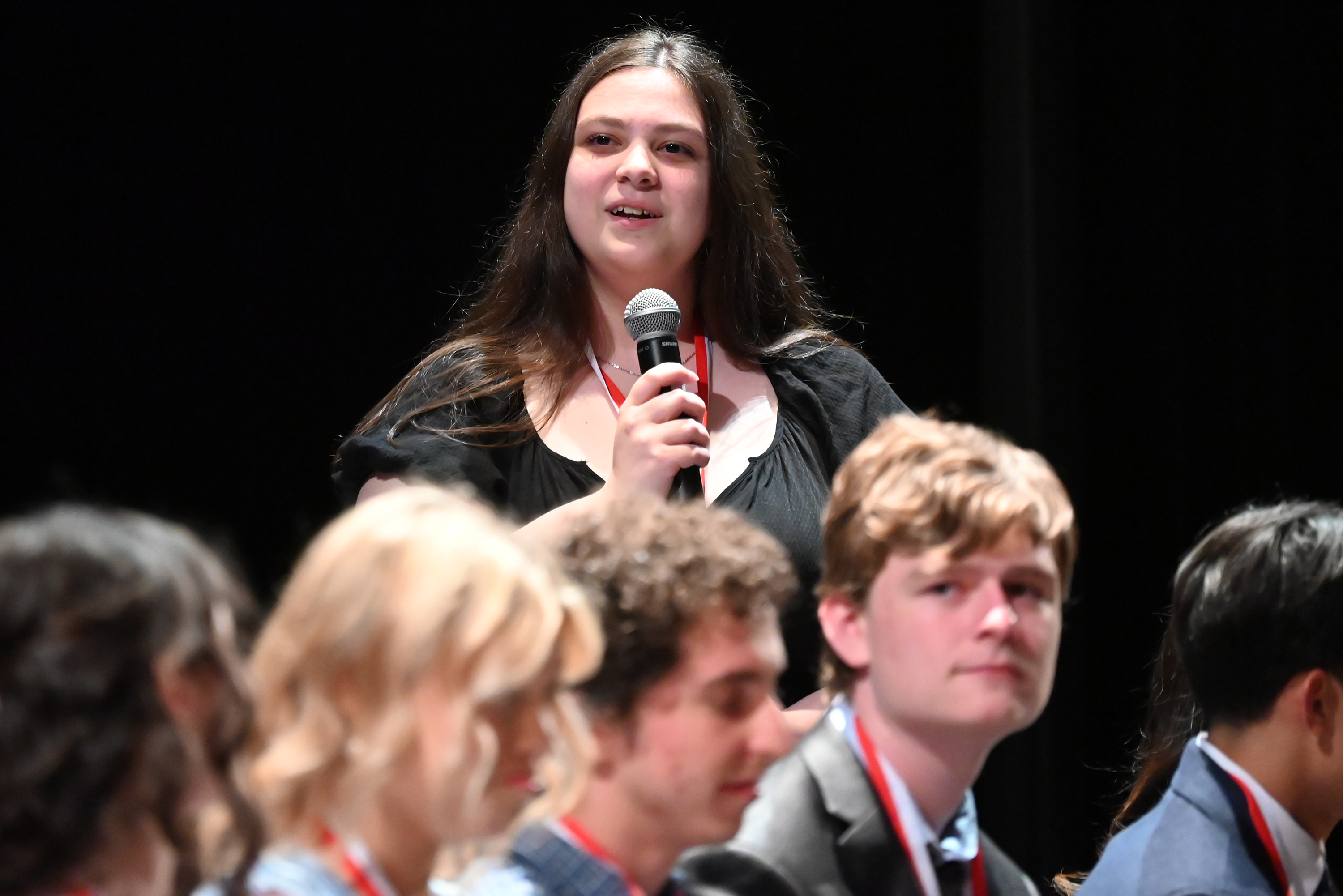 West Scranton’s Abigail Van Wert during the Q and A...