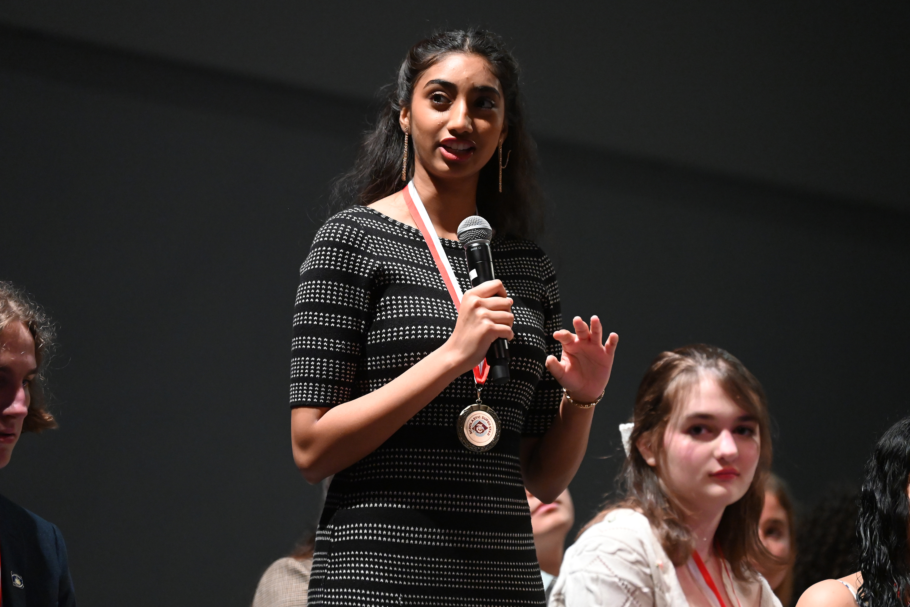 Abington Height’s Sona Hanumali during the Q and A section...