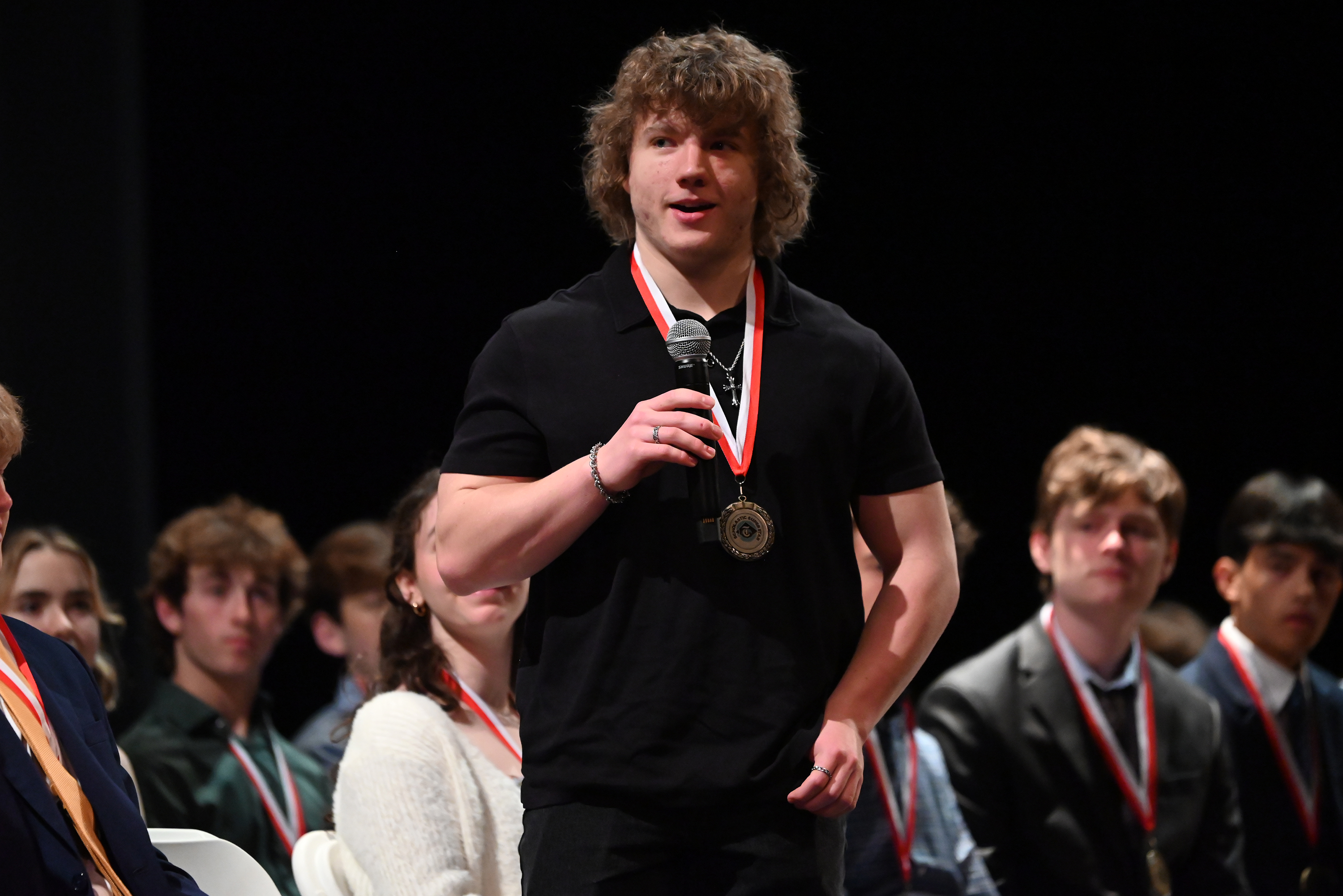 Valley View’s Anthony Cotillo during the Q and A section...