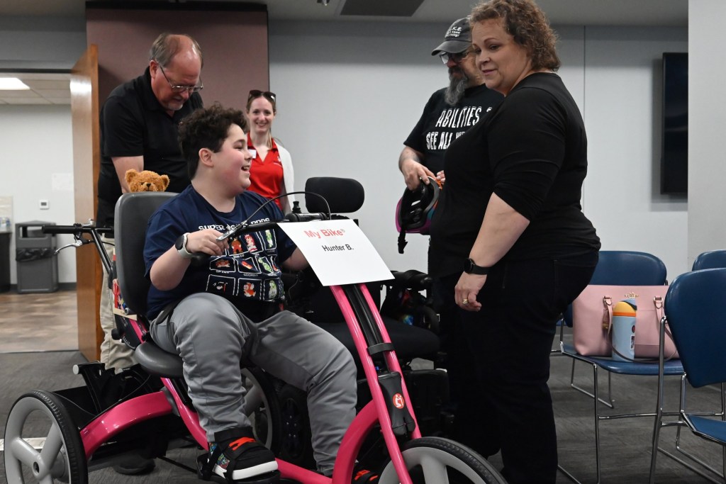 Adaptive equipment gives a boost to children with disabilities