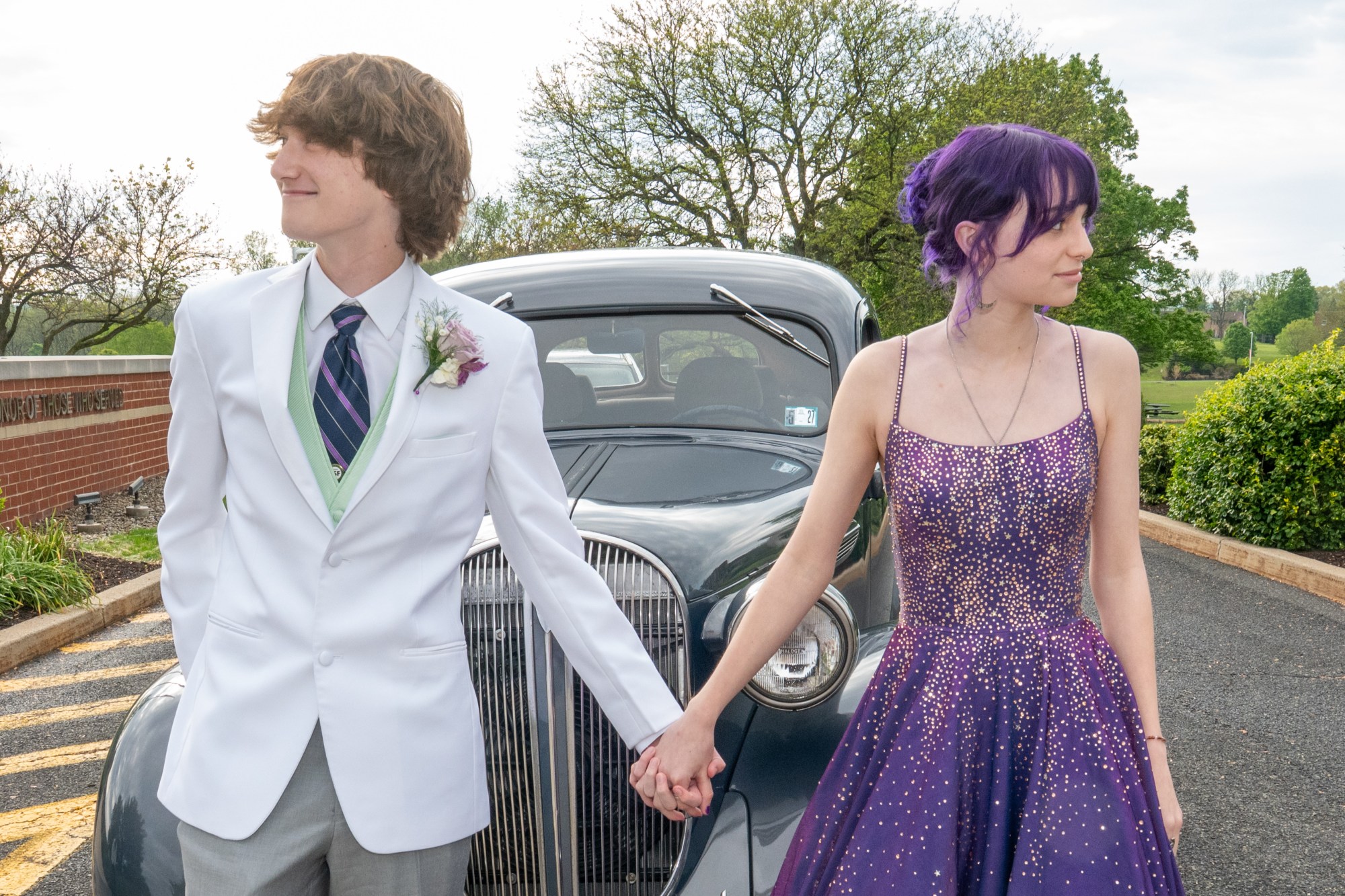 Allentown Central Catholic High School held its prom Saturday, May 9, 2026 at DeSales University in Center Valley. Students and their guests arrive to the big night.(Jonathan Broady/Special to The Morning Call)