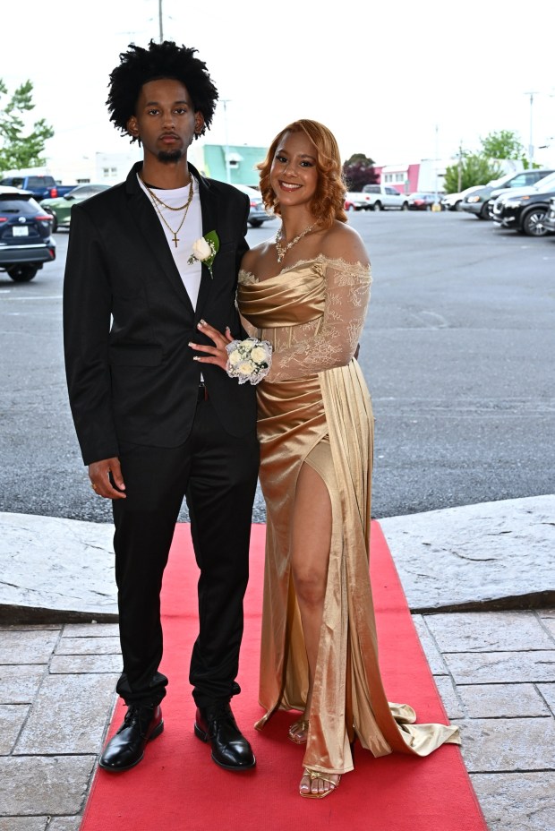 Allen High School held its prom Saturday, May 16, at The Palace Center in Allentown. Students and their guests arrive to the big night. (April Gamiz/The Morning Call)