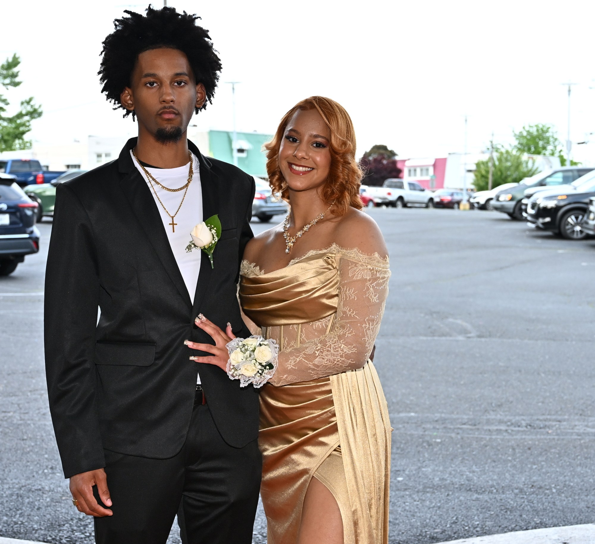 Allen High School held its prom Saturday, May 16, at The Palace Center in Allentown. Students and their guests arrive to the big night. (April Gamiz/The Morning Call)