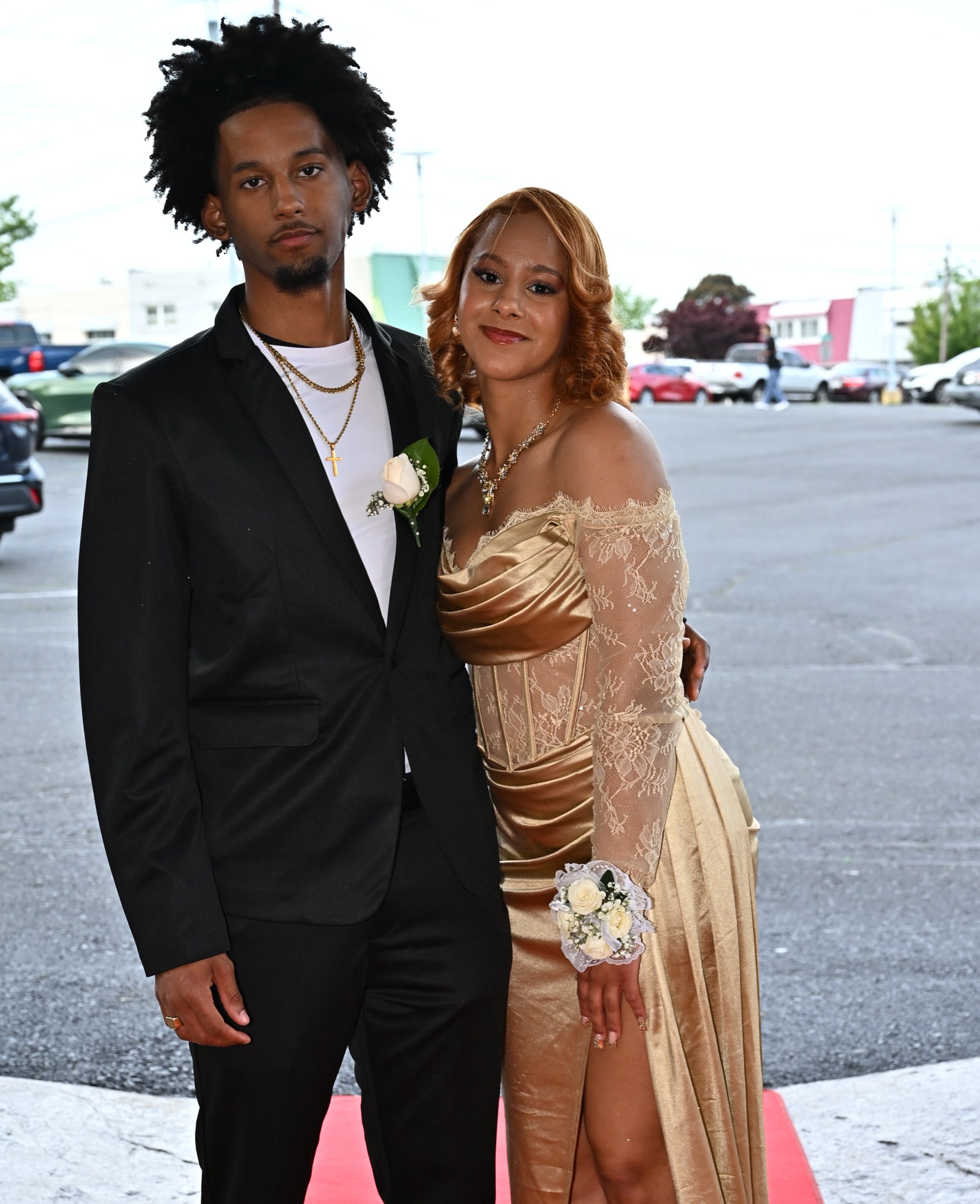 Allen High School held its prom Saturday, May 16, at The Palace Center in Allentown. Students and their guests arrive to the big night. (April Gamiz/The Morning Call)