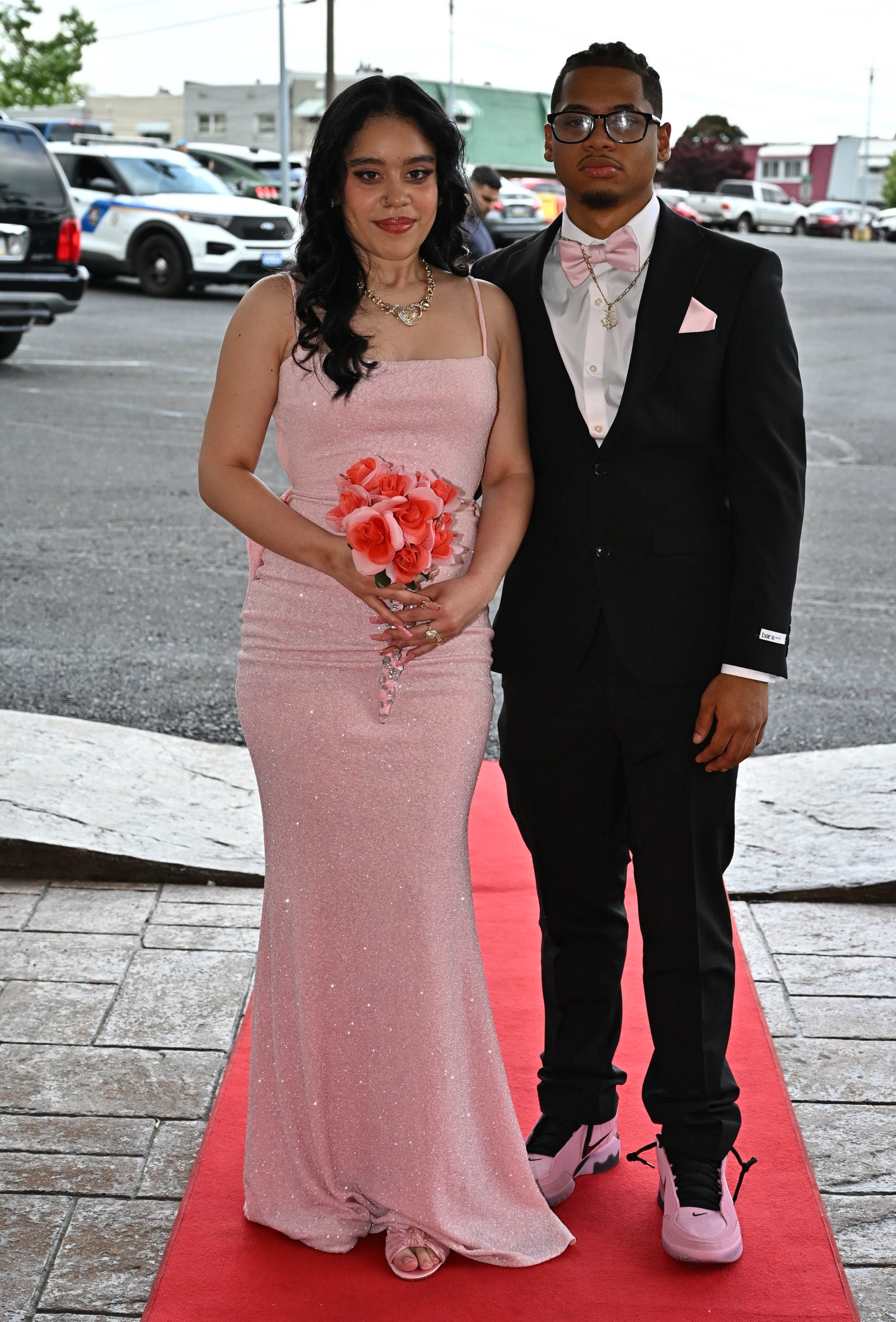 Allen High School held its prom Saturday, May 16, at The Palace Center in Allentown. Students and their guests arrive to the big night. (April Gamiz/The Morning Call)