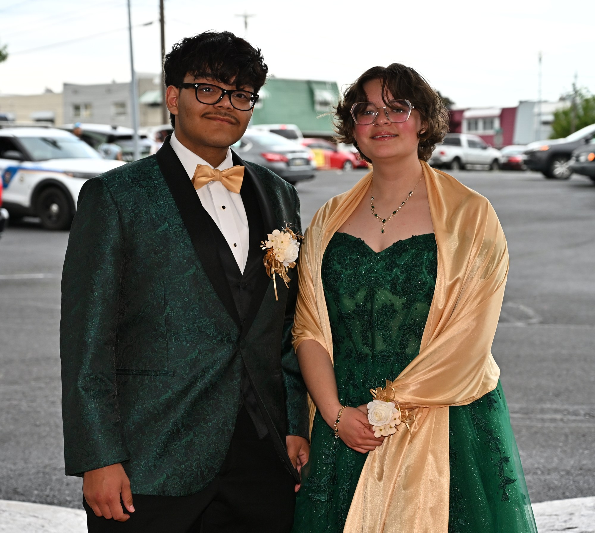 Allen High School held its prom Saturday, May 16, at The Palace Center in Allentown. Students and their guests arrive to the big night. (April Gamiz/The Morning Call)