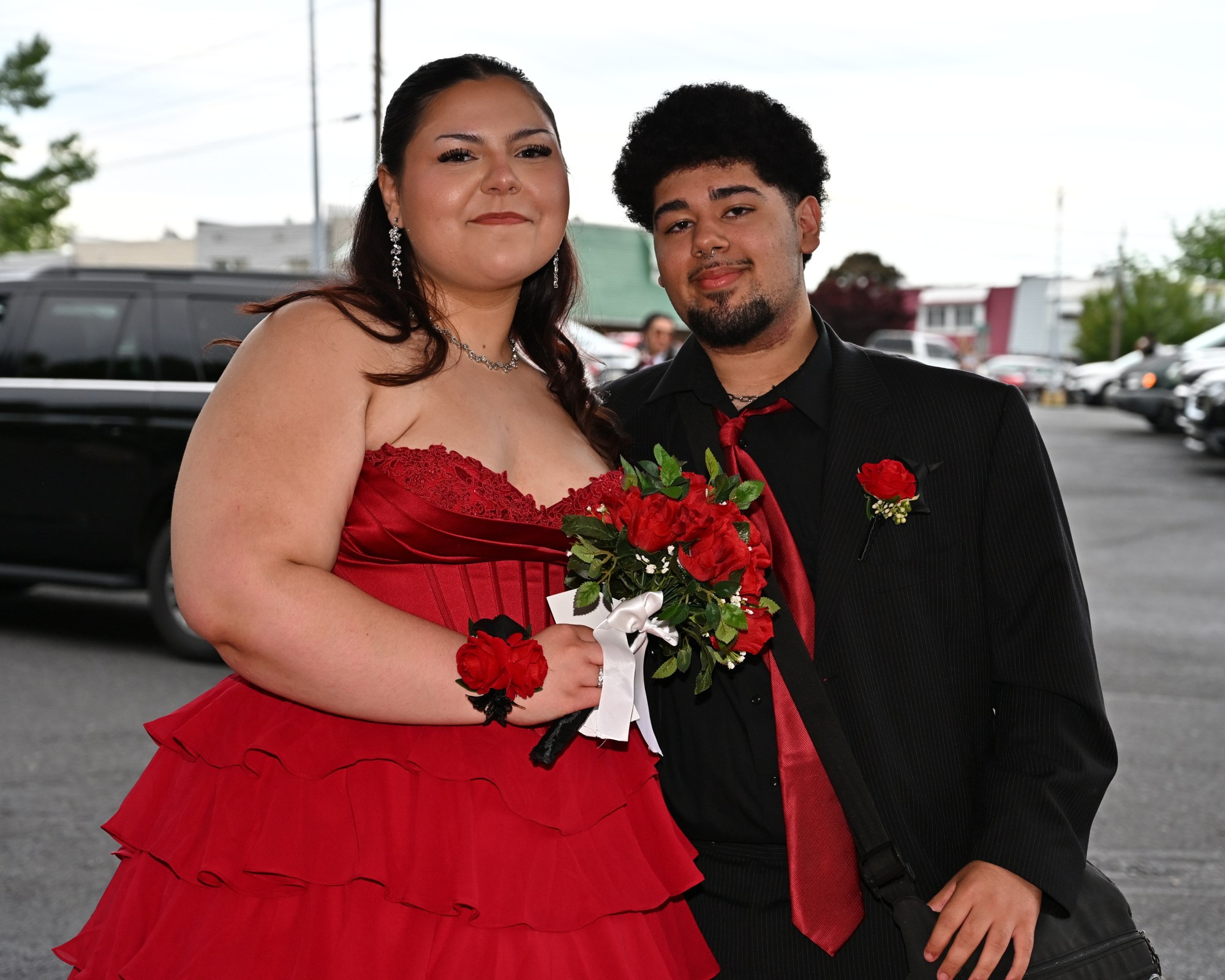 Allen High School held its prom Saturday, May 16, at The Palace Center in Allentown. Students and their guests arrive to the big night. (April Gamiz/The Morning Call)
