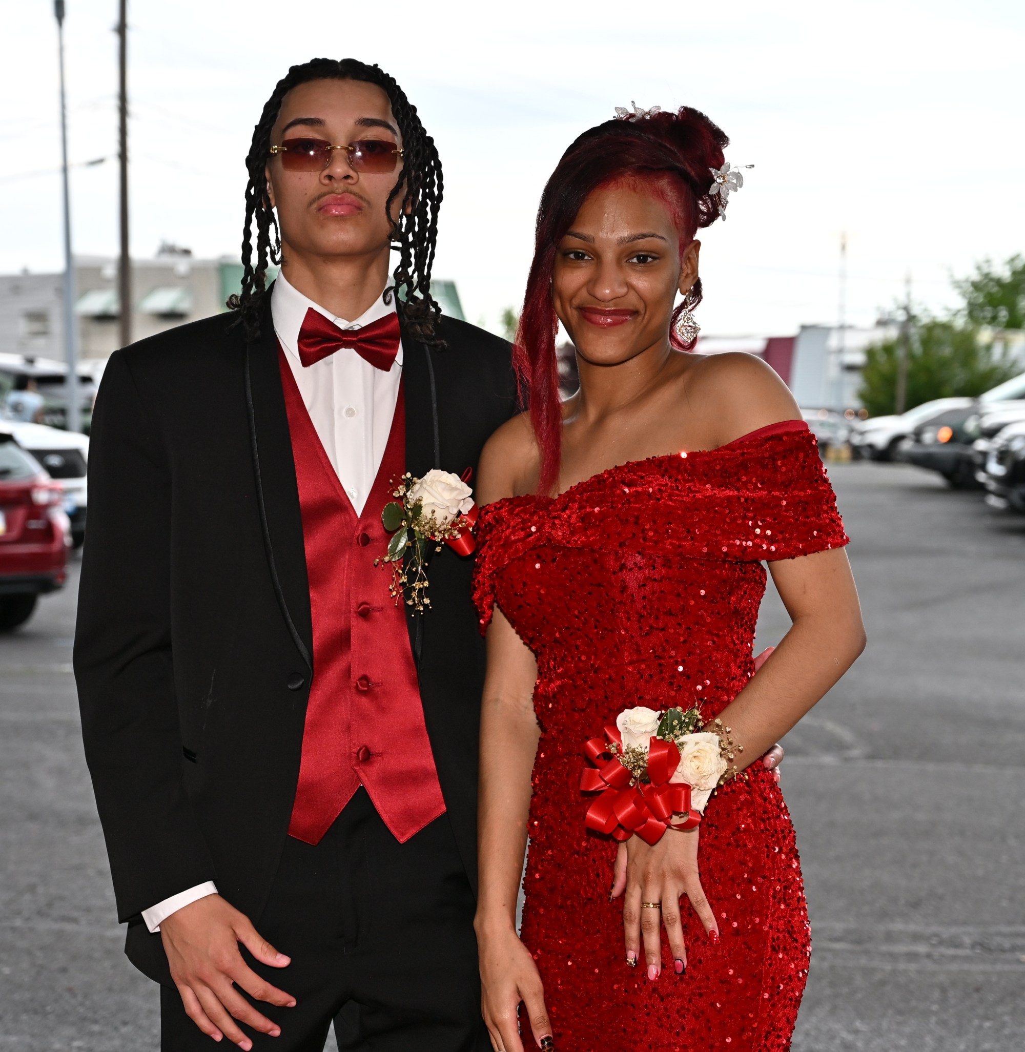 Allen High School held its prom Saturday, May 16, at The Palace Center in Allentown. Students and their guests arrive to the big night. (April Gamiz/The Morning Call)