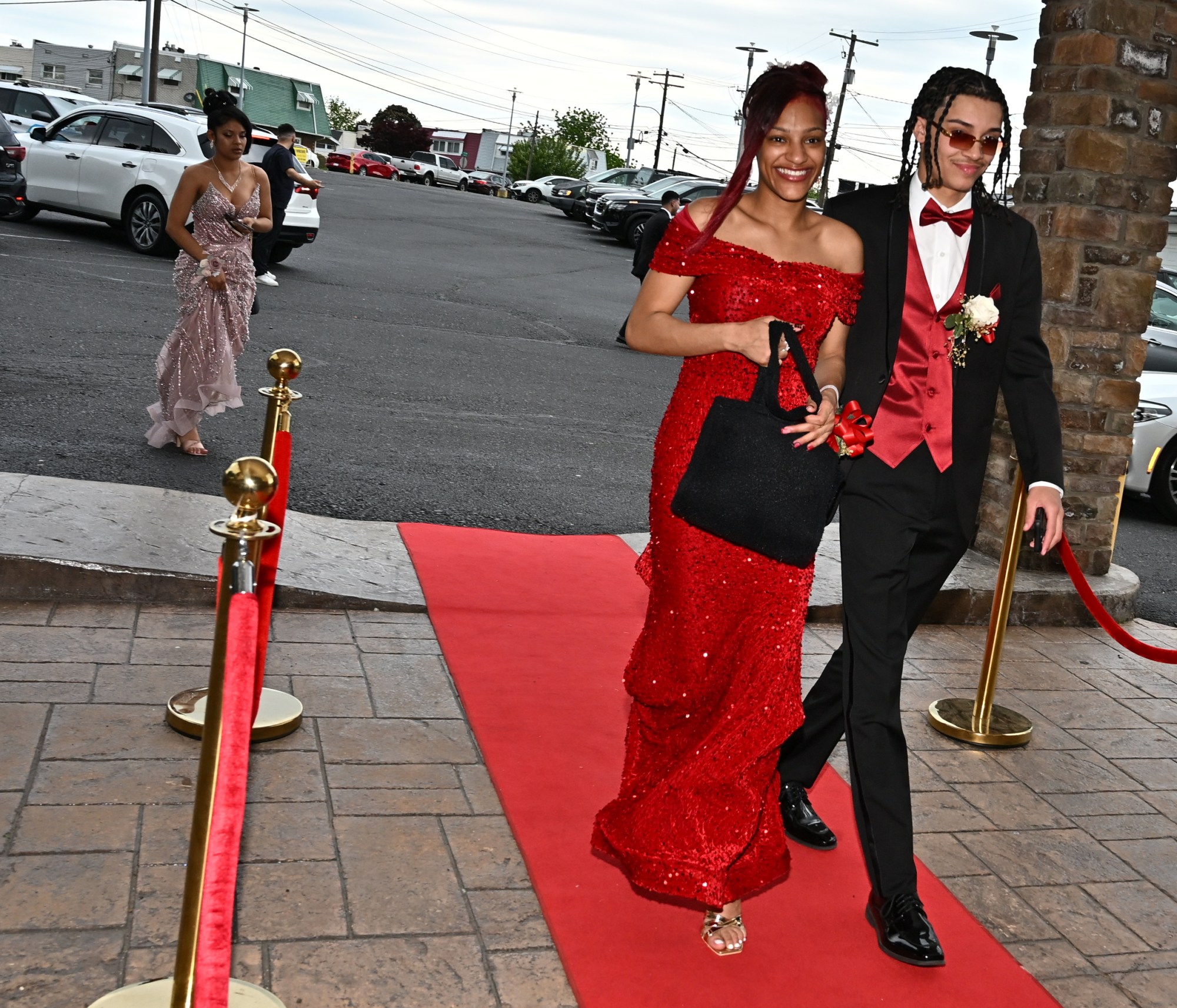 Allen High School held its prom Saturday, May 16, at The Palace Center in Allentown. Students and their guests arrive to the big night. (April Gamiz/The Morning Call)