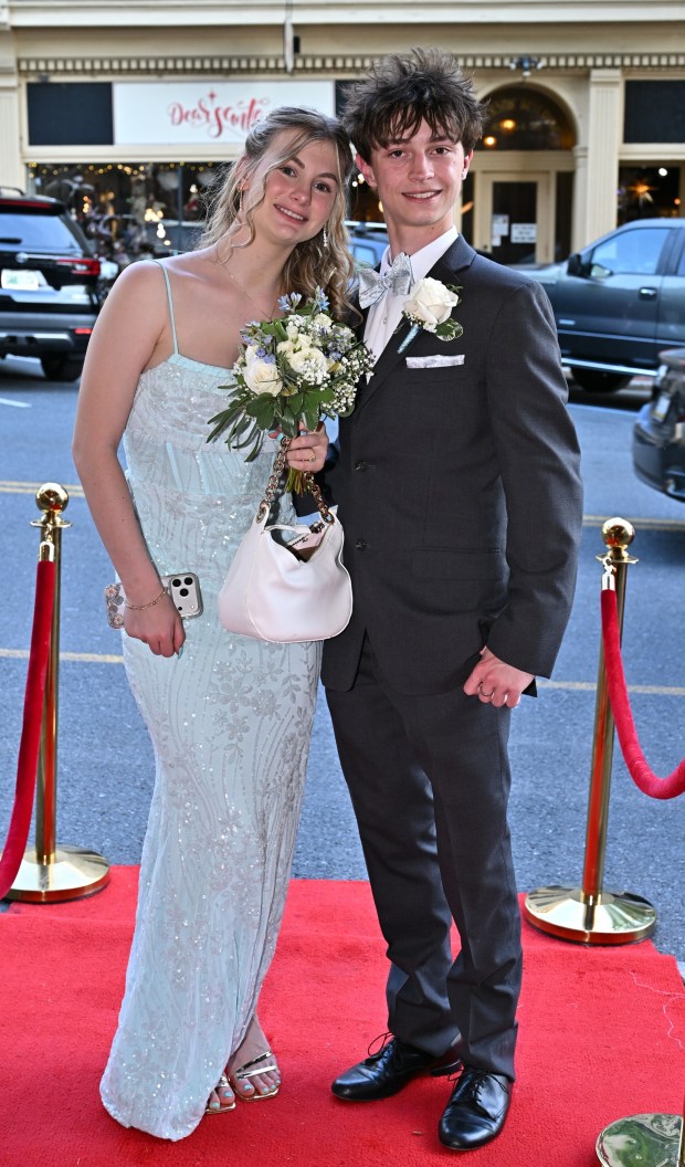 Bethlehem Catholic High School held its prom Saturday, May 16, 2026, at Hotel Bethlehem. Students and their guests arrive to the big night. (April Gamiz/The Morning Call)