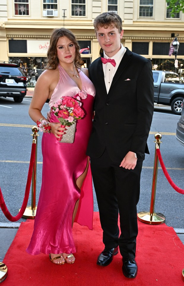 Bethlehem Catholic High School held its prom Saturday, May 16, 2026, at Hotel Bethlehem. Students and their guests arrive to the big night. (April Gamiz/The Morning Call)