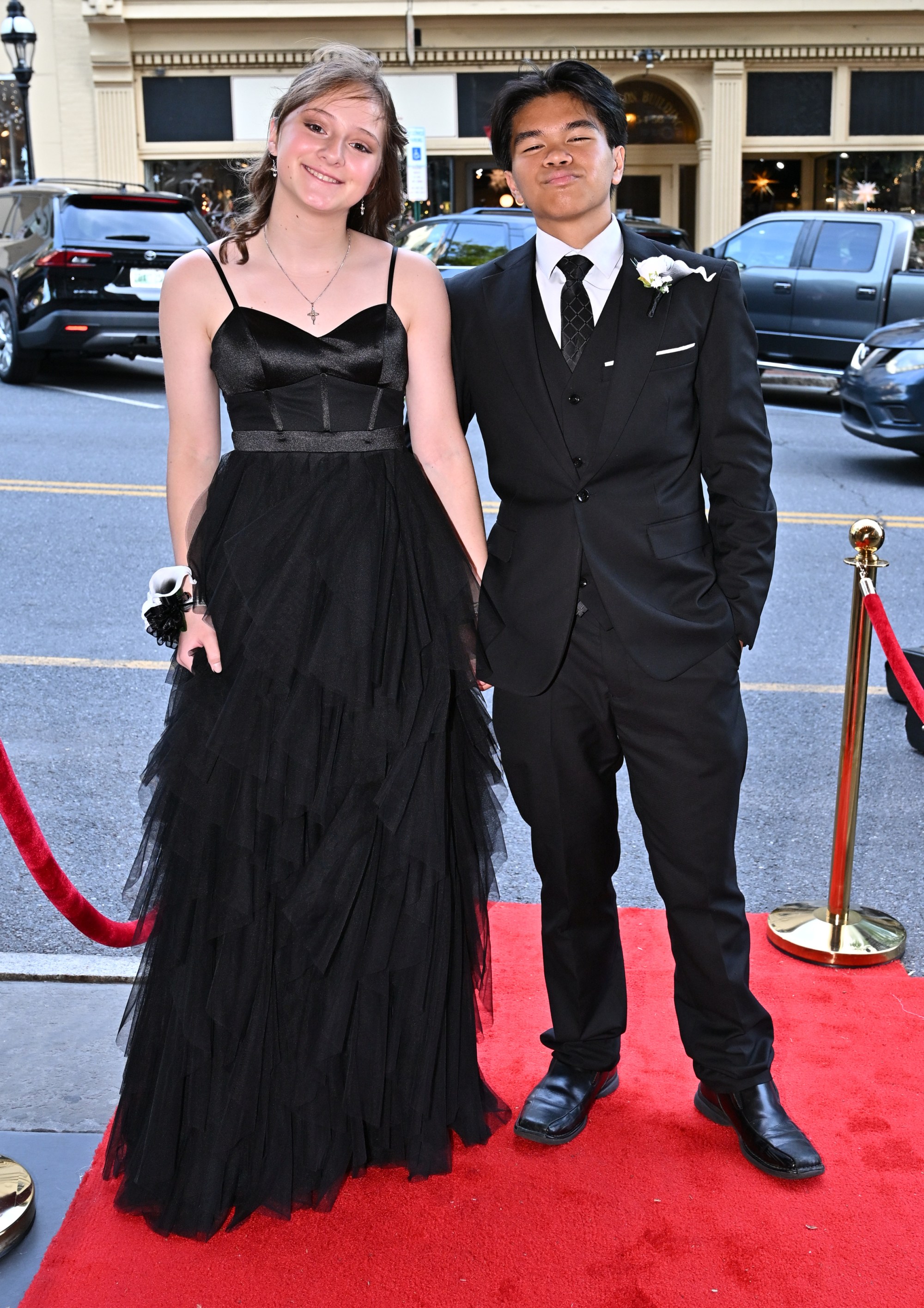 Bethlehem Catholic High School held its prom Saturday, May 16, 2026, at Hotel Bethlehem. Students and their guests arrive to the big night. (April Gamiz/The Morning Call)