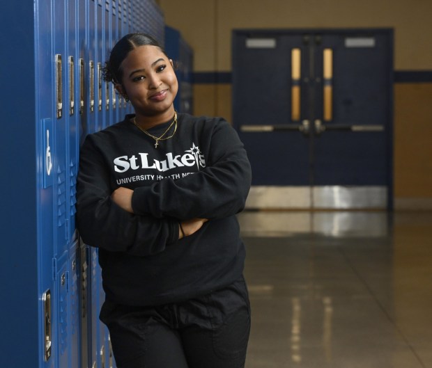 Brianna Potter-Camarena is the Allen High School student graduation speaker. Potter-Camarena is headed to Howard University, she wants to be an ER physician. Photo taken at Allen High School on Friday, May 8, 2026. (Monica Cabrera/The Morning Call)