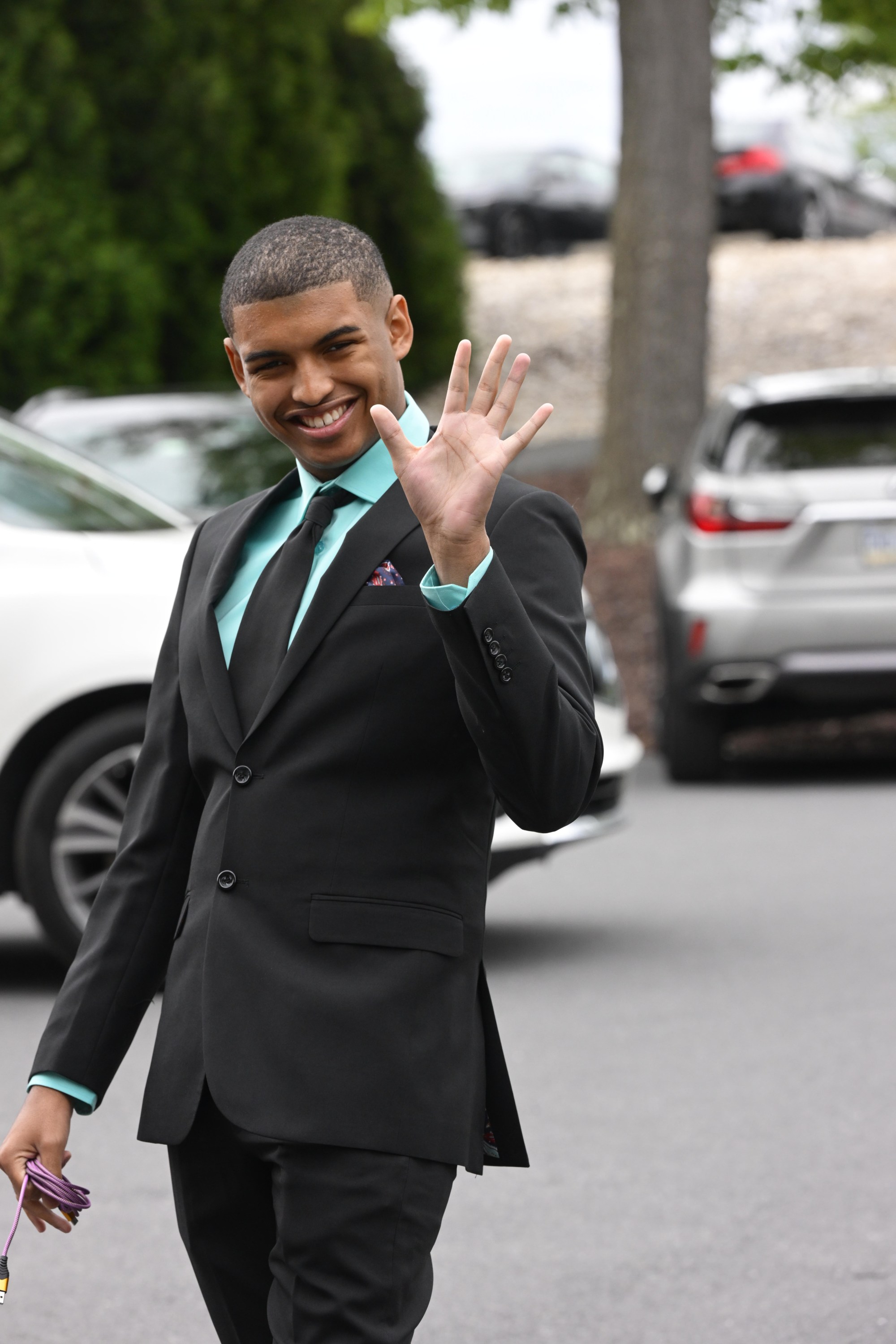 Catasauqua High School held its prom Friday, May 15, 2026, at Woodstone Country Club in Danielsville. Students and their guests arrive to the big night. (Monica Cabrera/The Morning Call)