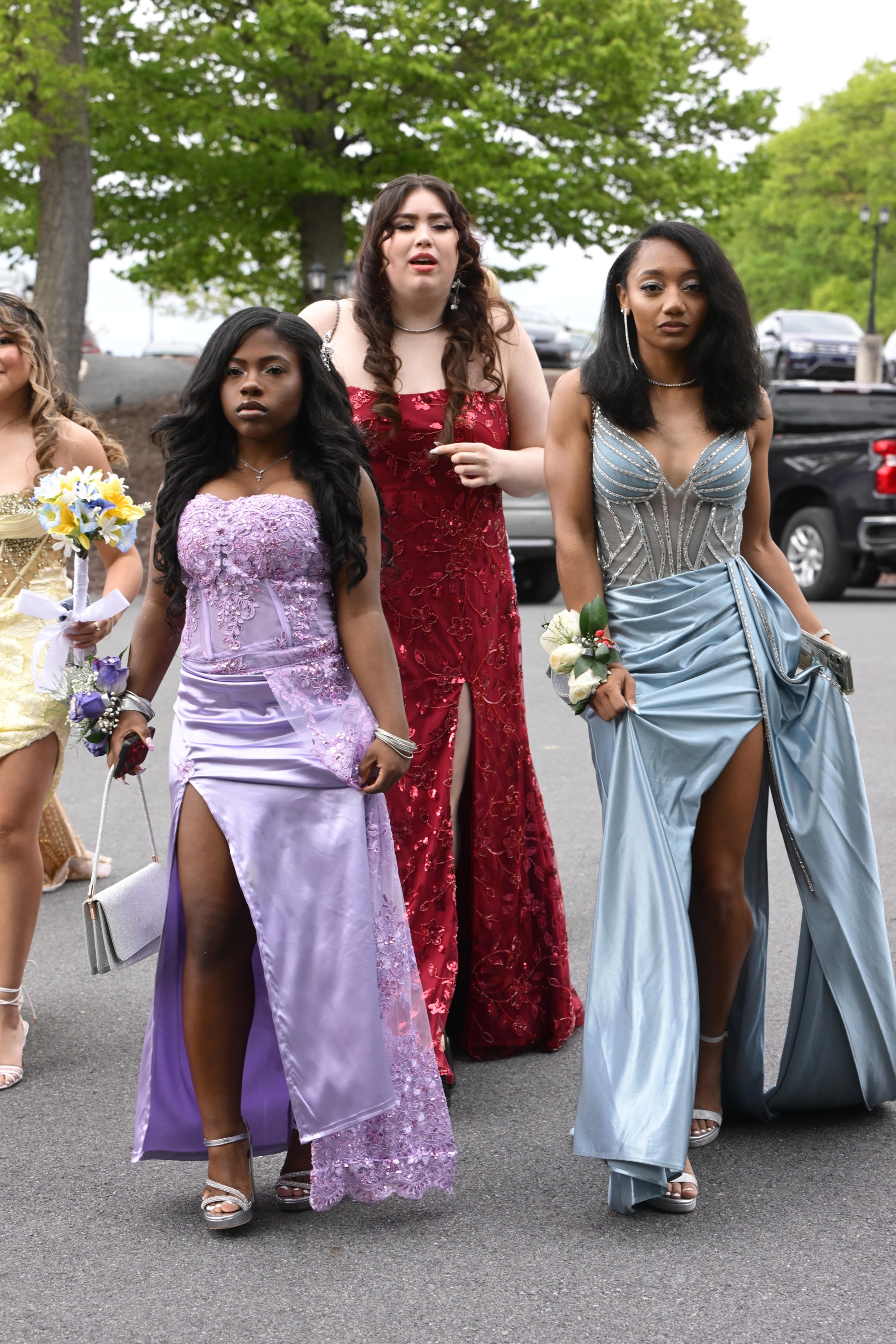 Catasauqua High School held its prom Friday, May 15, 2026, at Woodstone Country Club in Danielsville. Students and their guests arrive to the big night. (Monica Cabrera/The Morning Call)