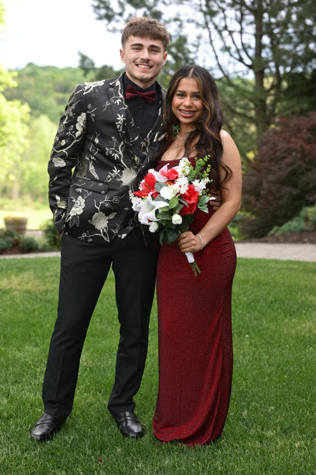 Catasauqua High School held its prom Friday, May 15, 2026, at Woodstone Country Club in Danielsville. Students and their guests arrive to the big night. (Monica Cabrera/The Morning Call)