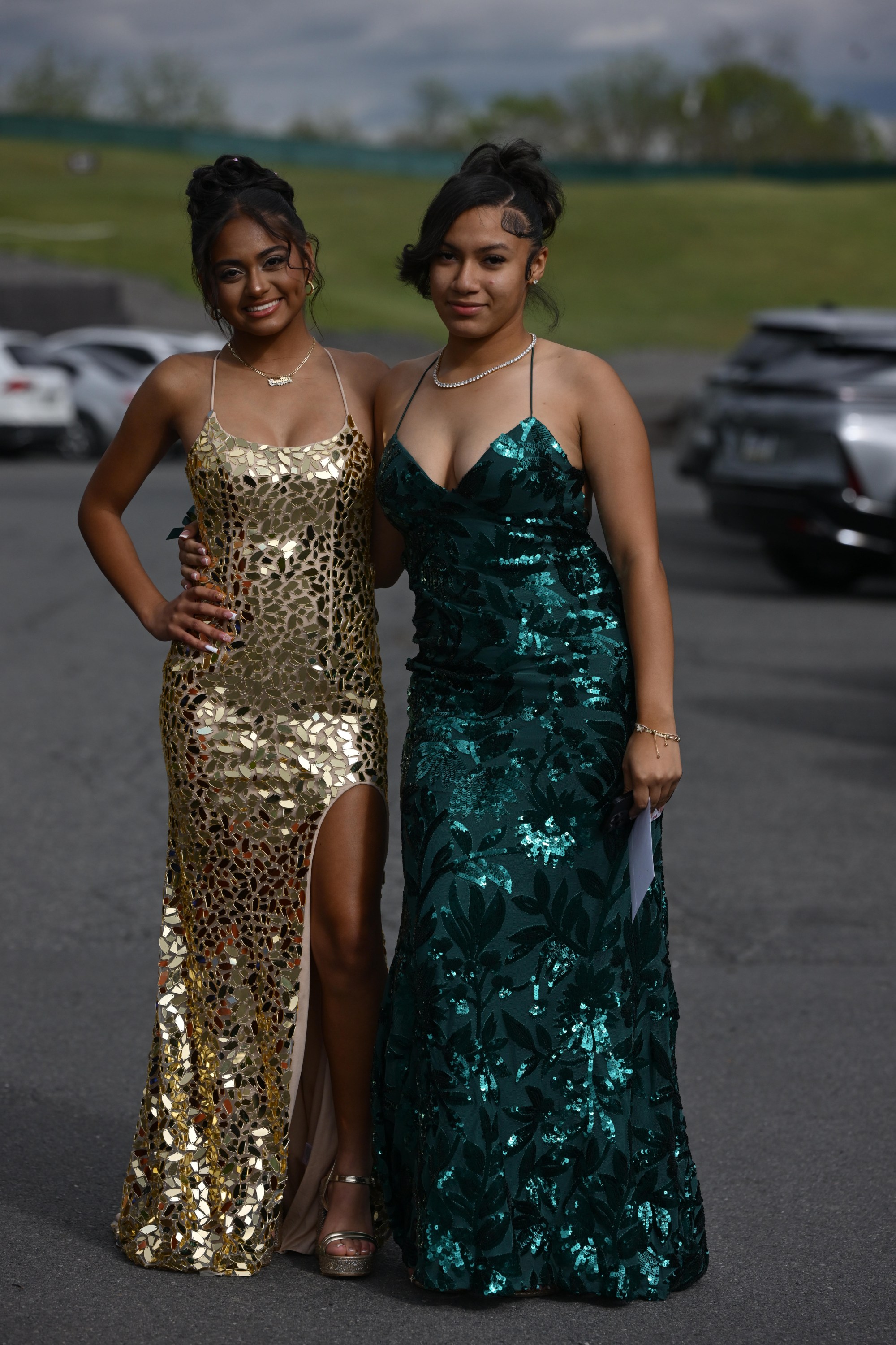 Catasauqua High School held its prom Friday, May 15, 2026, at Woodstone Country Club in Danielsville. Students and their guests arrive to the big night. (Monica Cabrera/The Morning Call)