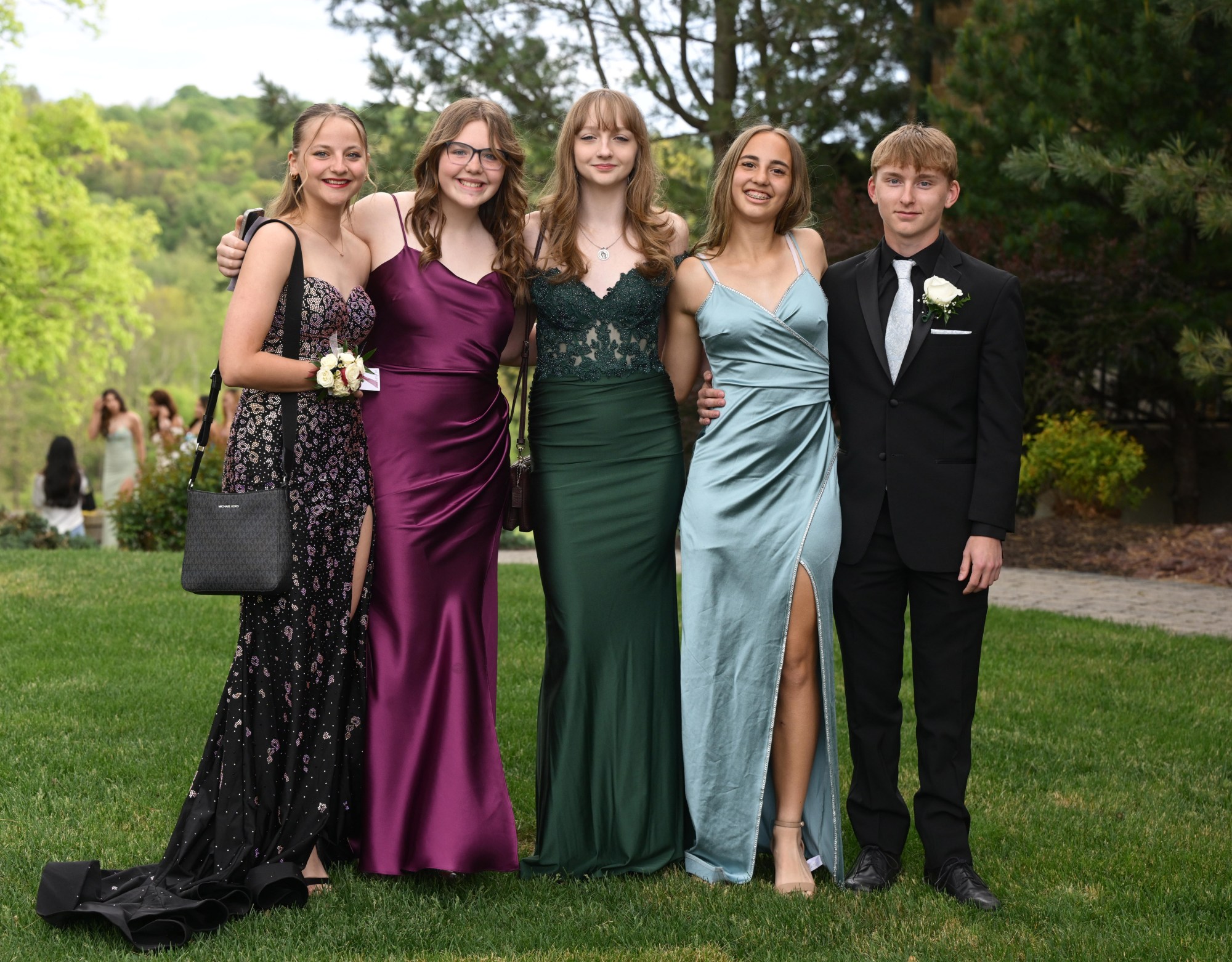 Catasauqua High School held its prom Friday, May 15, 2026, at Woodstone Country Club in Danielsville. Students and their guests arrive to the big night. (Monica Cabrera/The Morning Call)