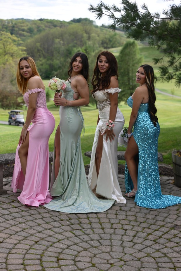 Catasauqua High School held its prom Friday, May 15, 2026, at Woodstone Country Club in Danielsville. Students and their guests arrive to the big night. (Monica Cabrera/The Morning Call)