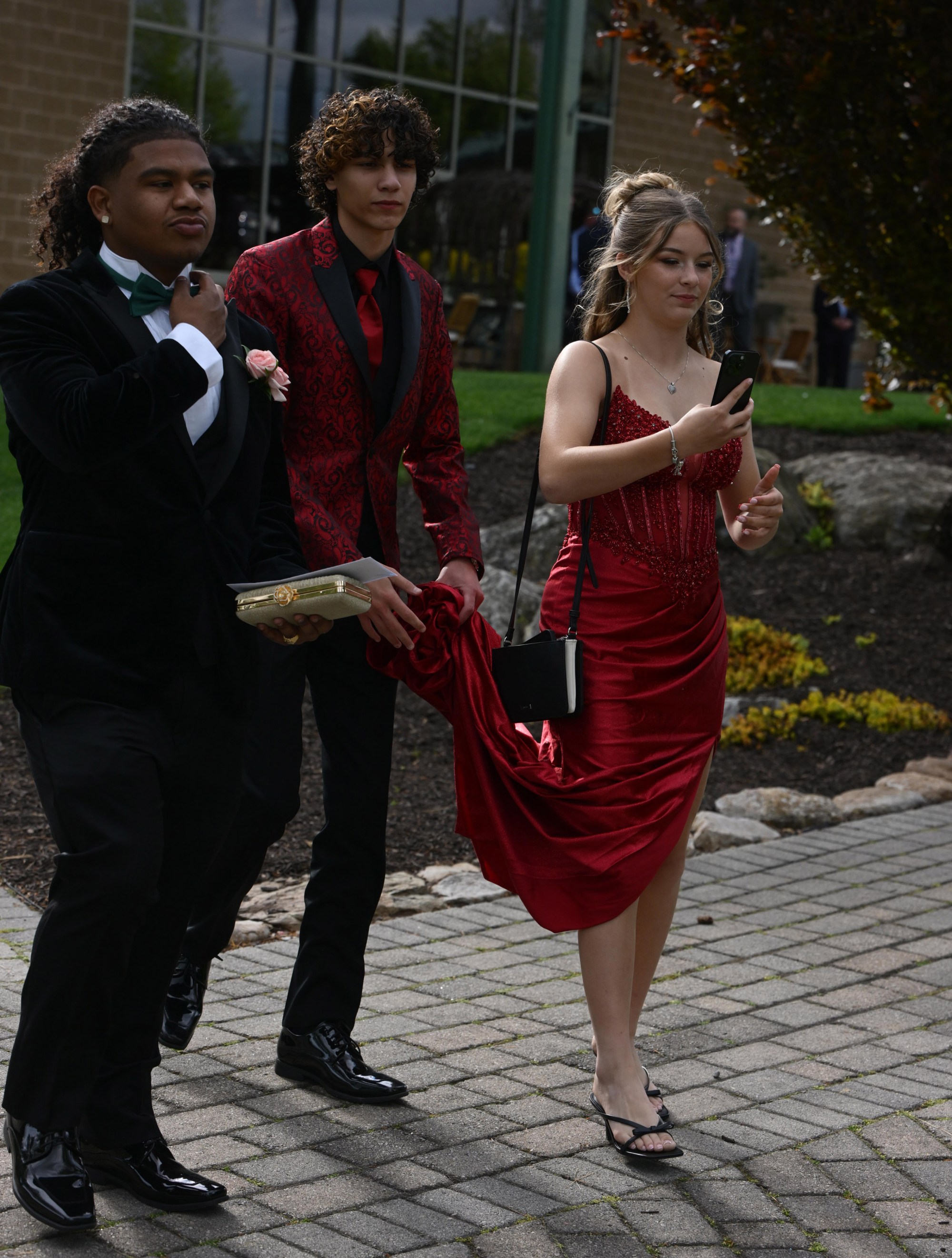 Catasauqua High School held its prom Friday, May 15, 2026, at Woodstone Country Club in Danielsville. Students and their guests arrive to the big night. (Monica Cabrera/The Morning Call)