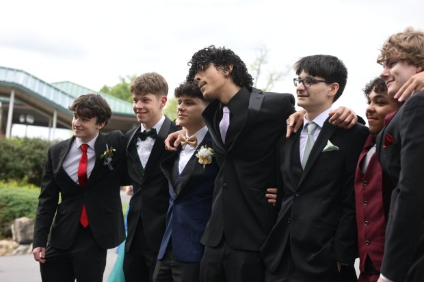 Catasauqua High School held its prom Friday, May 15, 2026, at Woodstone Country Club in Danielsville. Students and their guests arrive to the big night. (Monica Cabrera/The Morning Call)